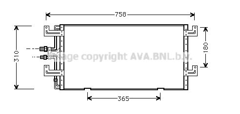 AVA QUALITY COOLING Lauhdutin, ilmastointilaite VW5145